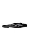 Maison Margiela Tabi Calf Leather Flat Mules In Black
