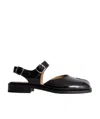 Maison Margiela Flat Tabi Sandal In Black