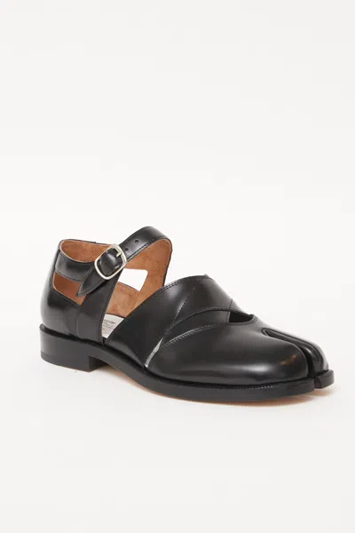 Maison Margiela Tabi Leather Sandals Woman Black