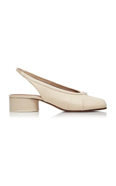 MAISON MARGIELA TABI LEATHER SLINGBACK BALLET PUMPS