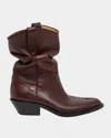 Maison Margiela Tabi Heeled Ankle Boots In Deep Red