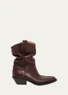 Maison Margiela Tabi Heeled Ankle Boots In Deep Red