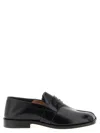 Maison Margiela Split Toe Leather Loafers With Iconic Design In Black