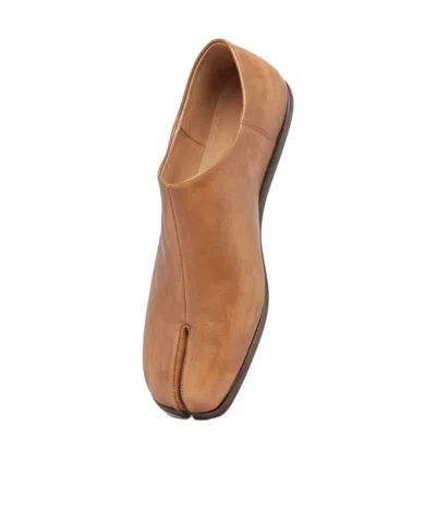 Maison Margiela Tabi Loafers In Brown