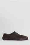 Maison Margiela Tabi Split-toe Suede Loafers In Brown