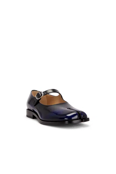 Maison Margiela Tabi Mary Jane Flat In Black
