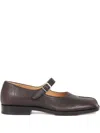 Maison Margiela Tabi Mary Jane Loafers In Brown