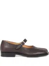 Maison Margiela Tabi Mary Jane Loafers In Brown