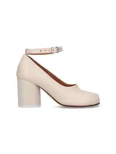 Pre-owned Maison Margiela Tabi Mary-jane Pumps In White