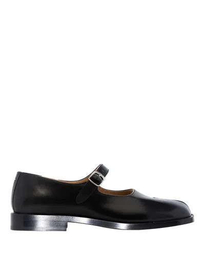 Maison Margiela Tabi Mary Jane Shoes In Negro