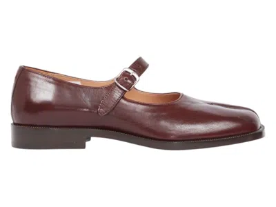 Pre-owned Maison Margiela Tabi Mary Jane (women's) Sneakers In Vineyard Wine In Burgundy