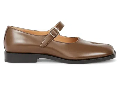 Pre-owned Maison Margiela Tabi Mary Jane (women's) Sneakers In Wood In Brown