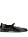 Maison Margiela Women Mary Jane Tabi Shoes In Black