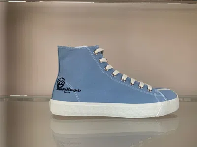 Pre-owned Maison Margiela Tabi Mid Top Sneakers In Baby Blue