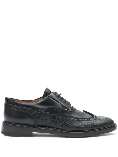 Maison Margiela Tabi Monster Leather Brogues In Schwarz