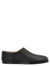 Maison Margiela Black Leather Tabi Loafer With Unique Cut And Distinctive Stitching In Black