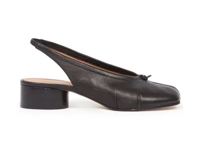 Pre-owned Maison Margiela Tabi New Ballerina Slingback (women's) Sneakers In Black