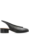 Maison Margiela Tabi New Ballerina Slingbacks Shoes In Black