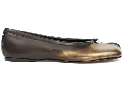 Pre-owned Maison Margiela Tabi New Ballerinas Metallic (women's) Sneakers In Silver/gold/black In Multi