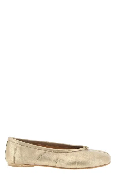 Maison Margiela 'tabi New' Ballet Flats In Gold