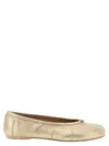 Maison Margiela Tabi New Ballet Flats In Gold