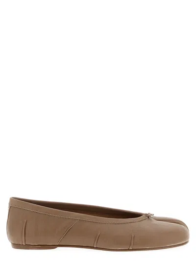 Maison Margiela Tabi New Flat Shoes Beige In Brown