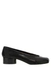Maison Margiela Tabi Leather Split-toe Ballerina Pumps In Black