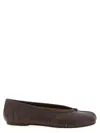 Maison Margiela New Round Toe Ballerina With Stitch Detailing