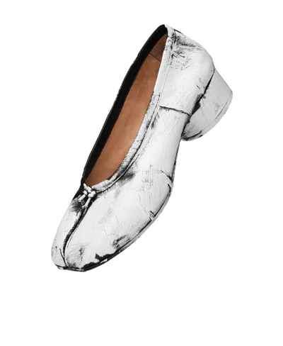 Maison Margiela Tabi New Slip-on Ballerina Shoes In White
