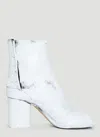 Maison Margiela Women Tabi Painted Boots In White