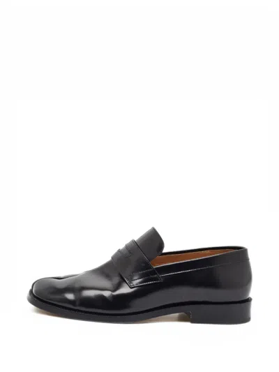 Pre-owned Maison Margiela Tabi Penny Loafers In Black