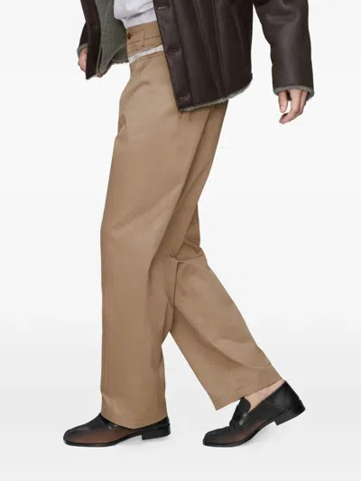 Maison Margiela Tabi Penny Loafers In Brown