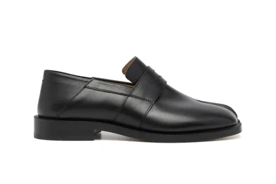 Pre-owned Maison Margiela Tabi Penny Loafters Foldable Back Slip On Black (women's)