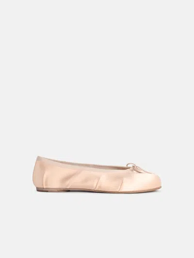 Maison Margiela 'tabi' Pink Satin Ballet Flats