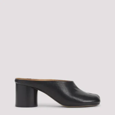 Maison Margiela Mule Tabi In Pelle In Black