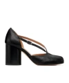 Maison Margiela Tabi Pump Sandals Woman Black In Animal Print