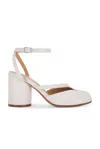 Maison Margiela Off-white Tabi Pump Sandal Heels In White Sand