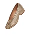Maison Margiela Tabi New Flat Shoes Gold In Gold