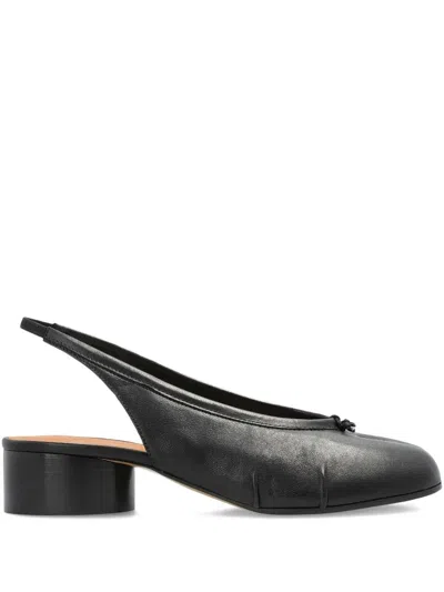 Maison Margiela Tabi Pumps With 30mm Back Strap In Black