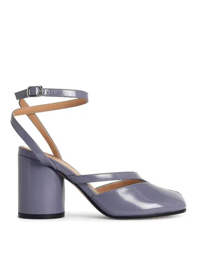 Maison Margiela Tabi Purple Leather Sandals
