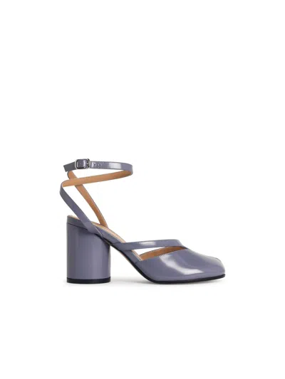 Maison Margiela Tabi Purple Leather Sandals