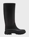 Maison Margiela Tabi Rain Boots In Black