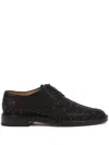 Maison Margiela Woman Lace-up Shoes Black Size 8 Textile Fibers In Black