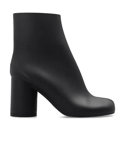 Maison Margiela Tabi Rubber Boots In Black