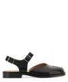 Maison Margiela Flat Tabi Sandal In Black