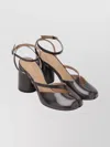 Maison Margiela Tabi Sandals Made From Brushed Leather In Brown