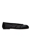 Maison Margiela Split-toe Tie Ballerina In Black
