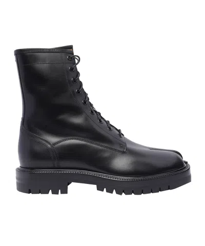 Maison Margiela Tabi Short Boots In Black