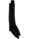 Maison Margiela Single-stitch Logo Silk Socks In Black