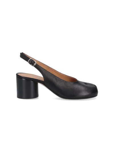 Maison Margiela Tabi Slingback In Black